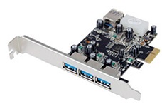 Адаптер ST-LAB U-750 PCI-Ex1, USB3.0, 3 port-ext, 1 port-int